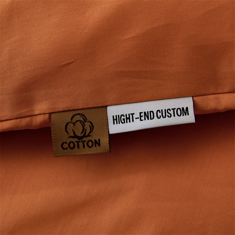 Solid Color Cotton Sheet Set