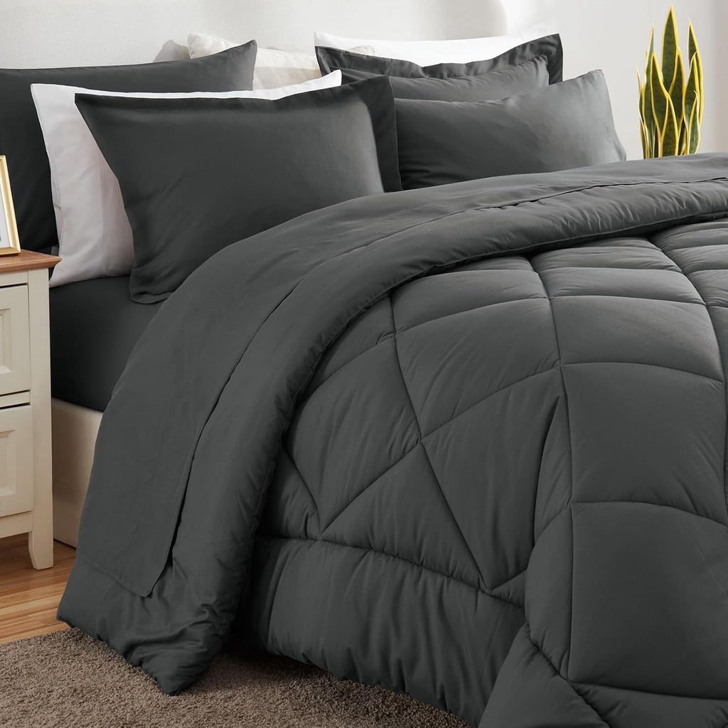 Diamond Pattern Quilt Cover Three-Piece Set