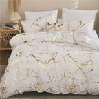 Gilded Marble Pattern Duvet Set