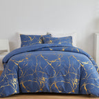 Gilded Marble Pattern Duvet Set