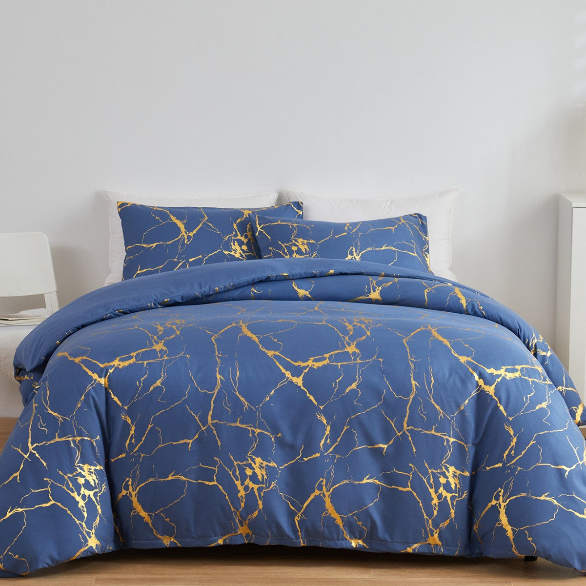Gilded Marble Pattern Duvet Set