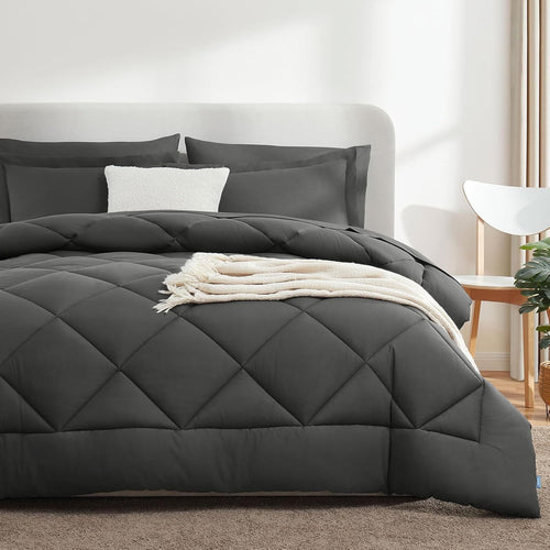 Diamond Pattern Quilt Cover Three-Piece Set