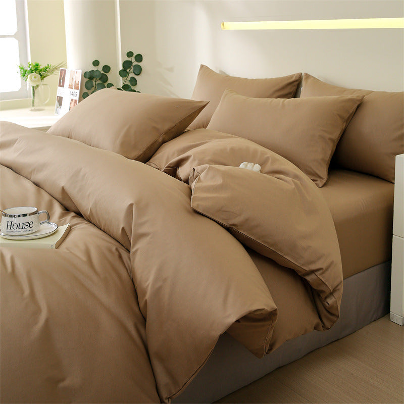 Solid Color Cotton Sheet Set