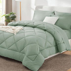 Diamond Pattern Quilt Cover Three-Piece Set