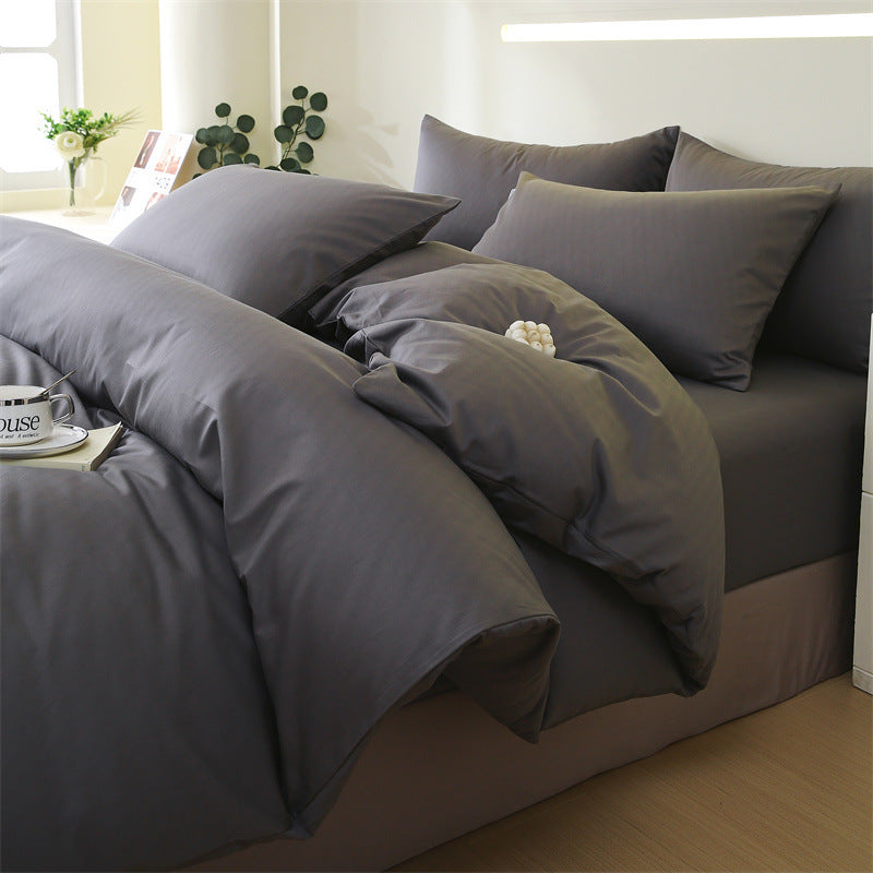 Solid Color Cotton Sheet Set