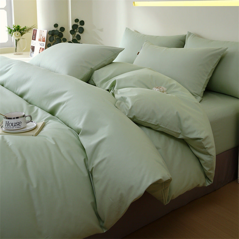 Solid Color Cotton Sheet Set