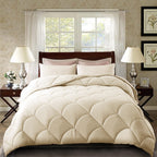 Diamond Pattern Quilt Cover Three-Piece Set