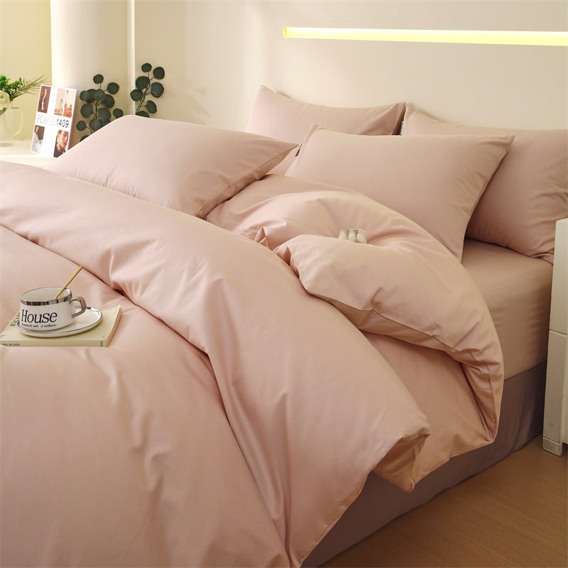Solid Color Cotton Sheet Set