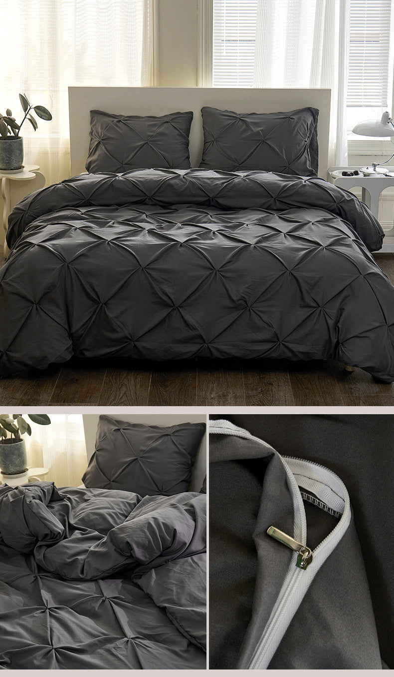 Pintuck 3-piece Bedding Set