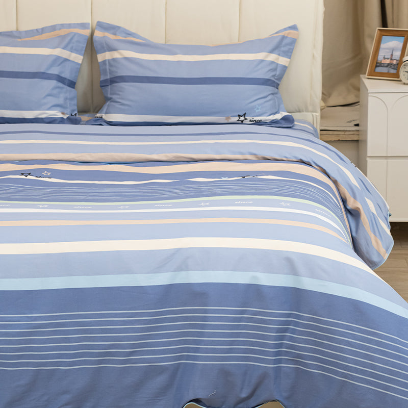 Floral Cotton Bedding Set Four Piece Suit