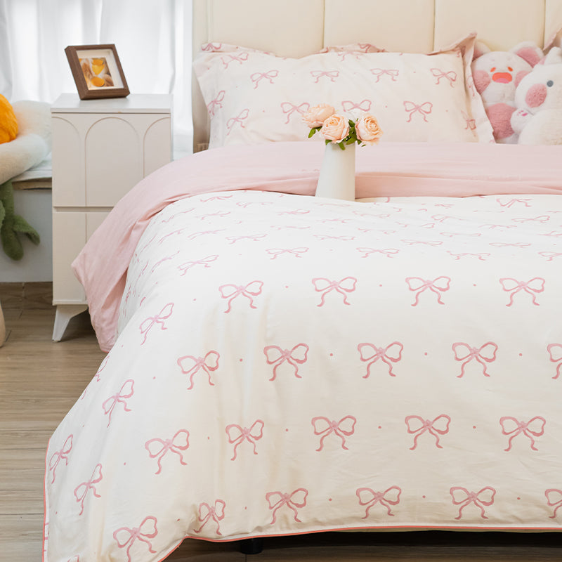 Floral Cotton Bedding Set Four Piece Suit