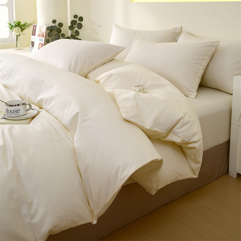 Solid Color Cotton Sheet Set
