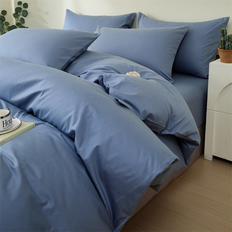 Solid Color Cotton Sheet Set