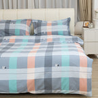 Blue Stripe 100% Cotton Bedding 4 Piece Set
