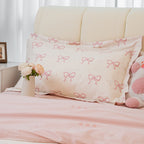 Pink Butterfly Cotton Bedding Set