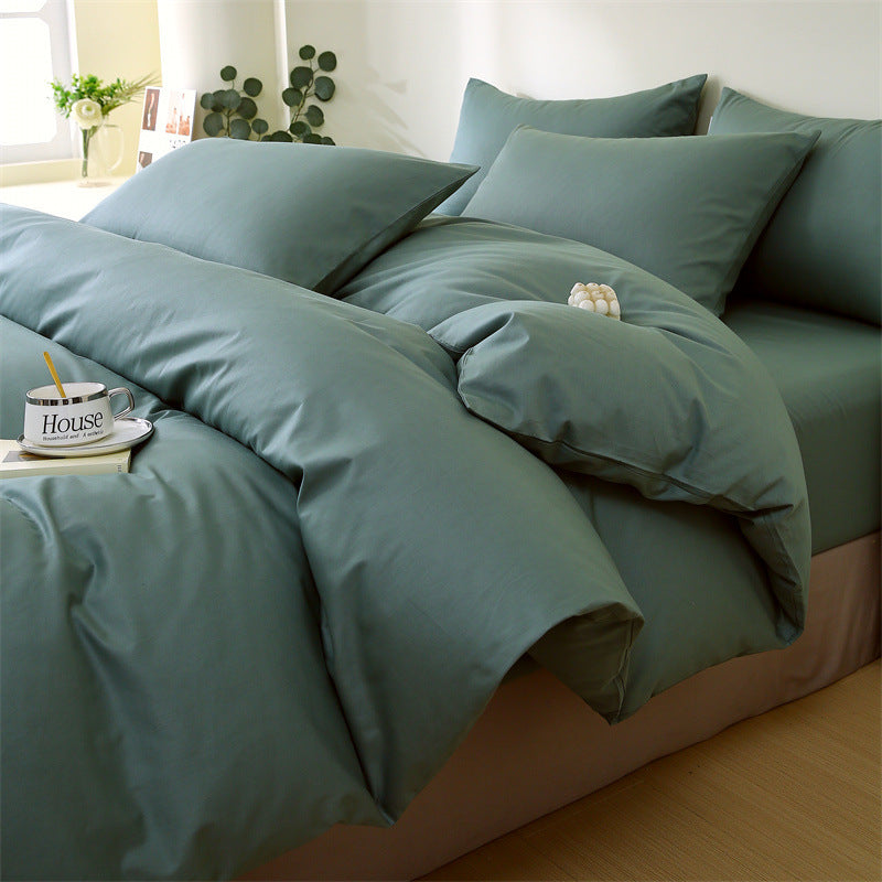 Solid Color Cotton Sheet Set
