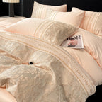 Floral Embroidery Polyester Bedding Set