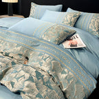 Floral Embroidery Polyester Bedding Set