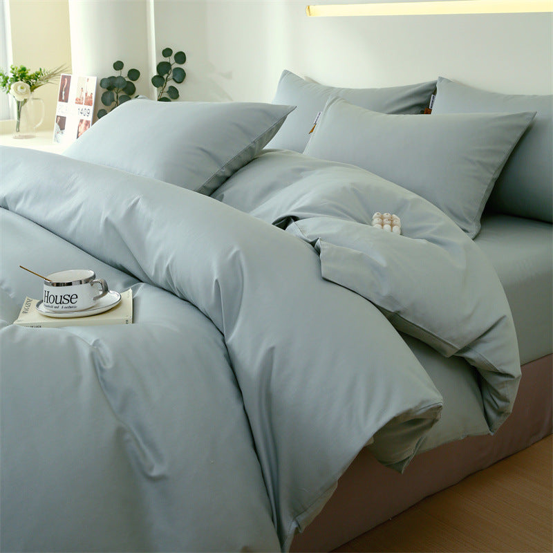Solid Color Cotton Sheet Set