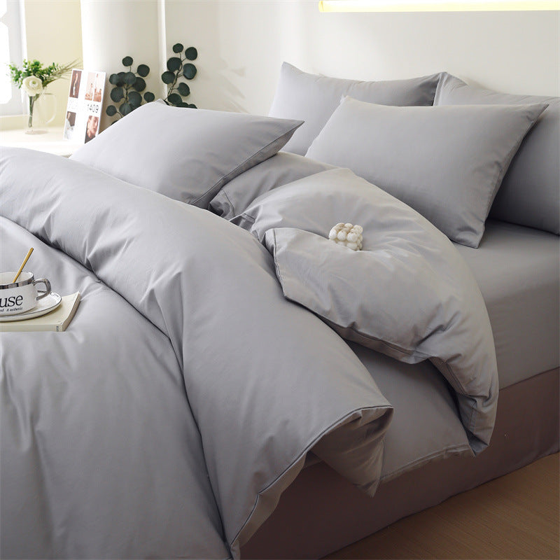 Solid Color Cotton Sheet Set