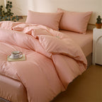 Solid Color Cotton Sheet Set